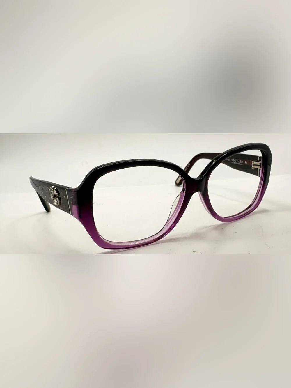 Solvari Bonita 1 Purple Oval Sunglasses Frames Only